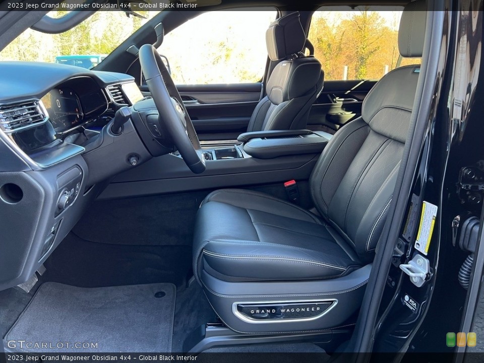 Global Black Interior Front Seat for the 2023 Jeep Grand Wagoneer Obsidian 4x4 #145648570