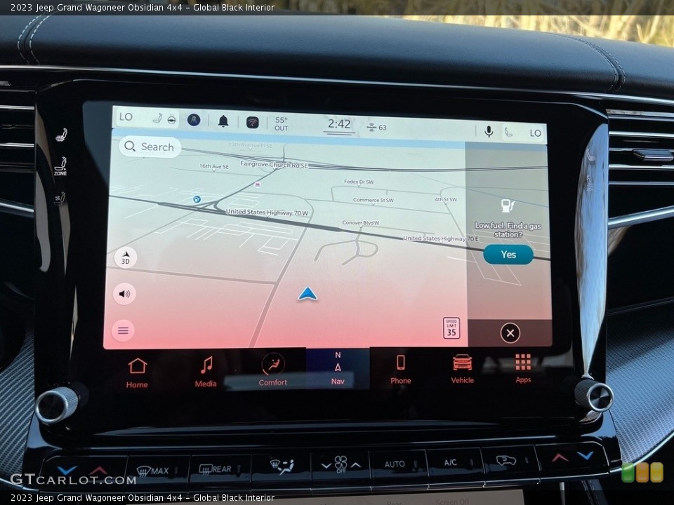 Global Black Interior Navigation for the 2023 Jeep Grand Wagoneer Obsidian 4x4 #145649167