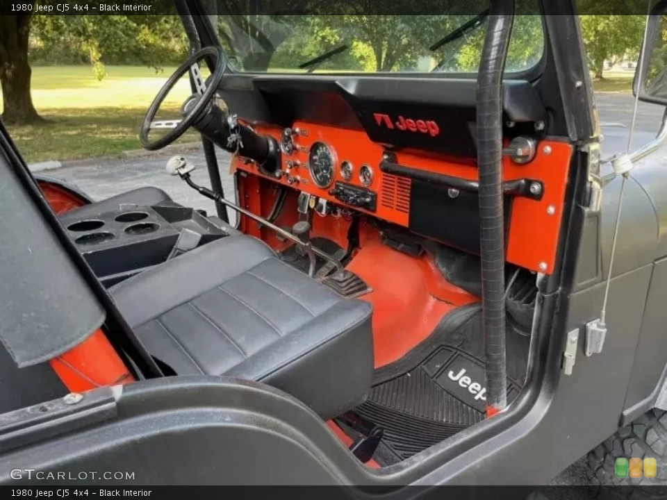 Black Interior Photo for the 1980 Jeep CJ5 4x4 #145649611