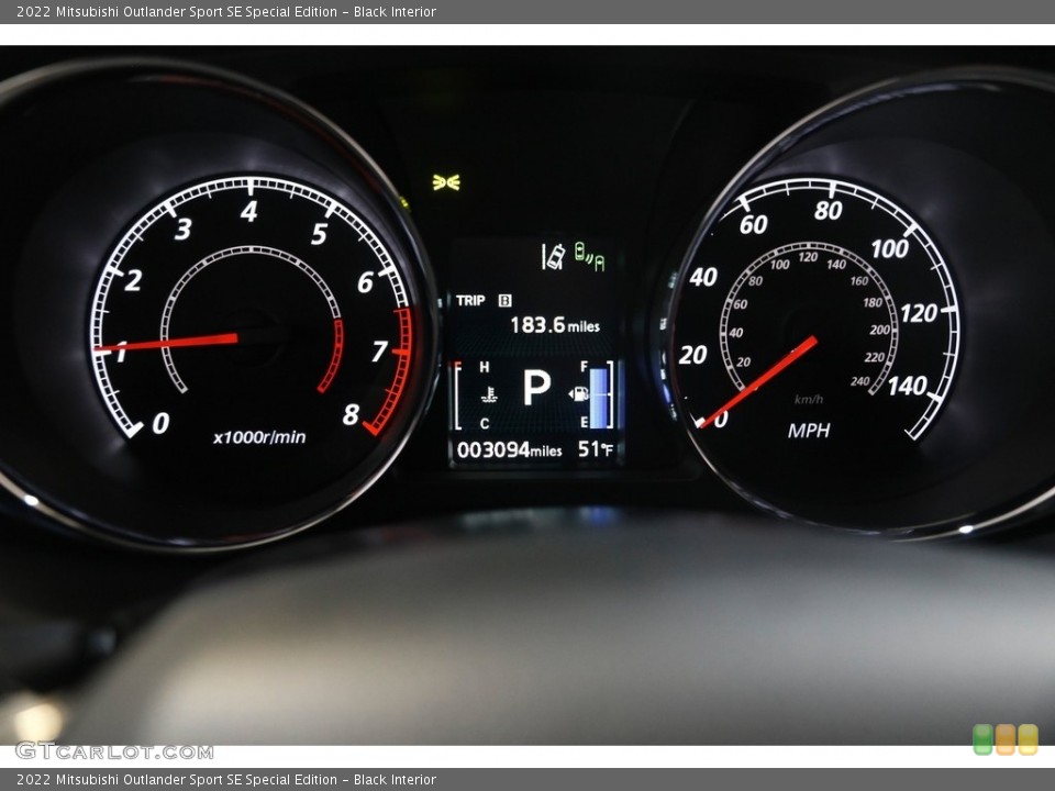 Black Interior Gauges for the 2022 Mitsubishi Outlander Sport SE Special Edition #145649713
