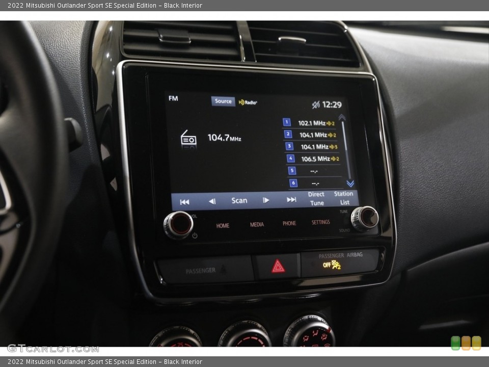 Black Interior Controls for the 2022 Mitsubishi Outlander Sport SE Special Edition #145649746