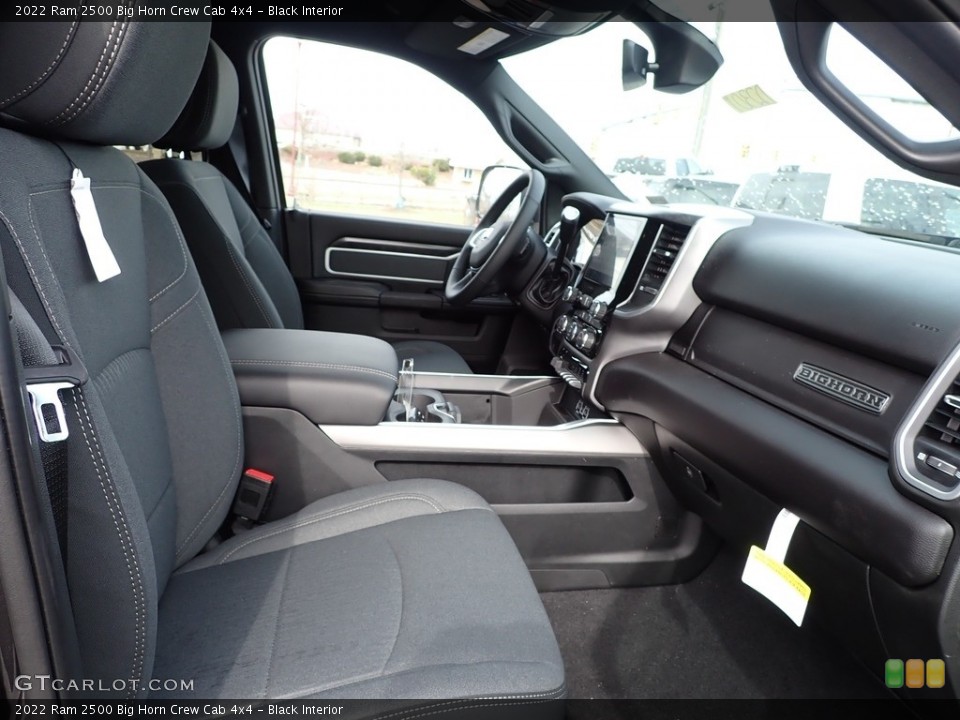 Black Interior Front Seat for the 2022 Ram 2500 Big Horn Crew Cab 4x4 #145649791