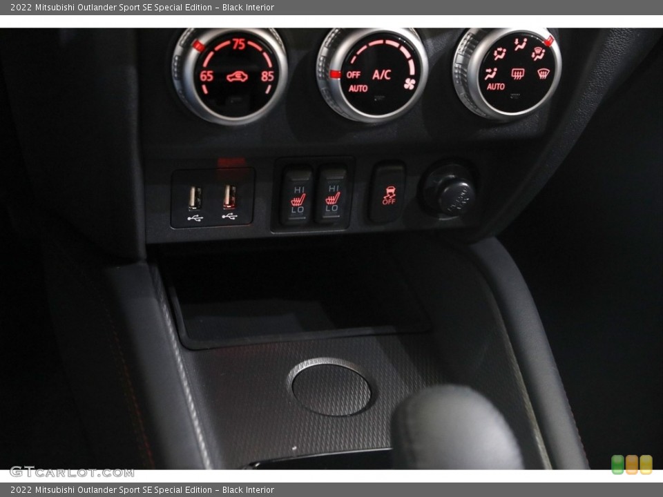 Black Interior Controls for the 2022 Mitsubishi Outlander Sport SE Special Edition #145649809