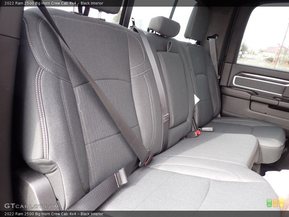 Black Interior Rear Seat for the 2022 Ram 2500 Big Horn Crew Cab 4x4 #145649818
