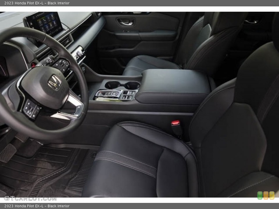 Black Interior Front Seat for the 2023 Honda Pilot EX-L #145650889