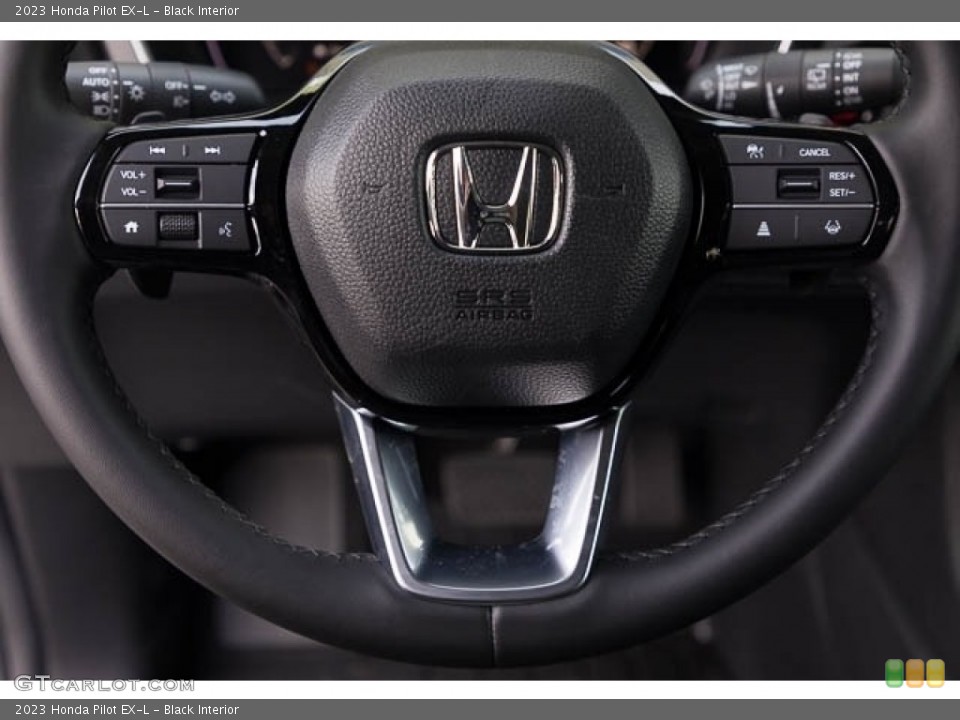 Black Interior Steering Wheel for the 2023 Honda Pilot EX-L #145650937
