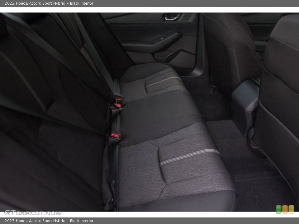 Black Interior Rear Seat for the 2023 Honda Accord Sport Hybrid #145651210