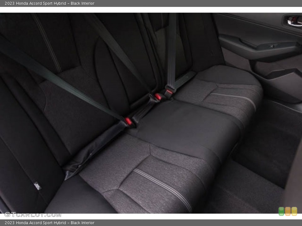 Black Interior Rear Seat for the 2023 Honda Accord Sport Hybrid #145651219