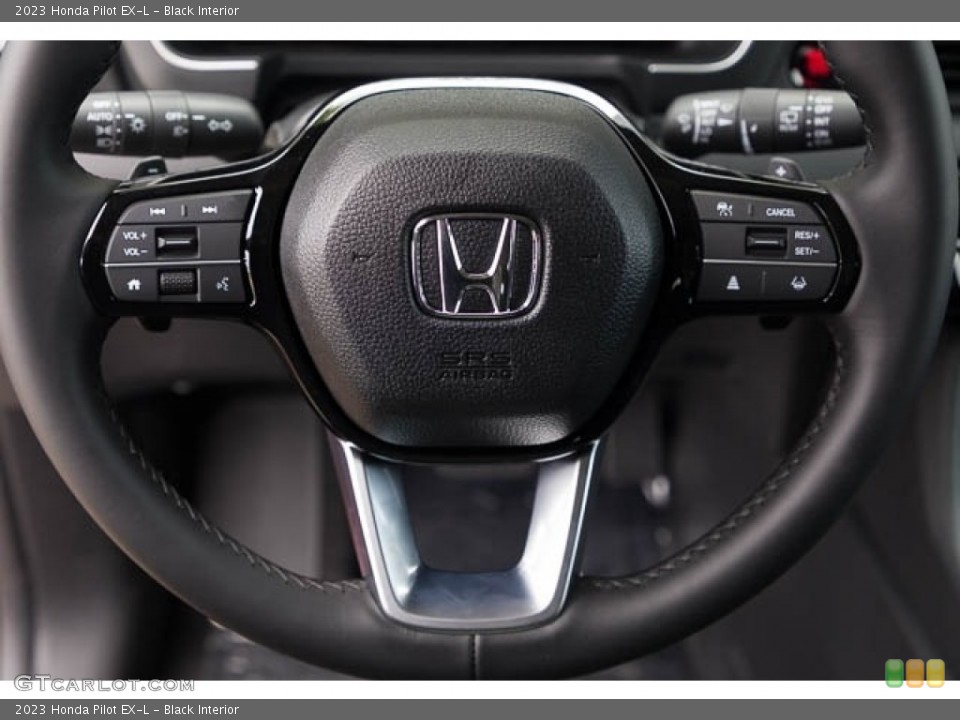 Black Interior Steering Wheel for the 2023 Honda Pilot EX-L #145651429