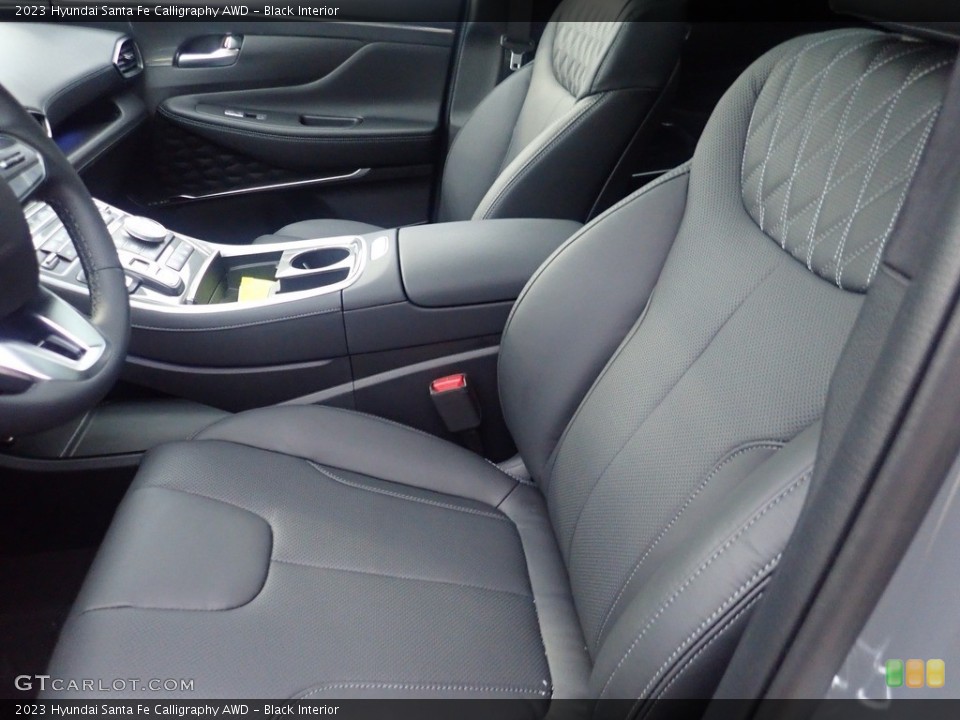 Black Interior Front Seat for the 2023 Hyundai Santa Fe Calligraphy AWD #145651978