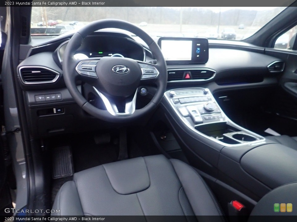 Black Interior Front Seat for the 2023 Hyundai Santa Fe Calligraphy AWD #145652002