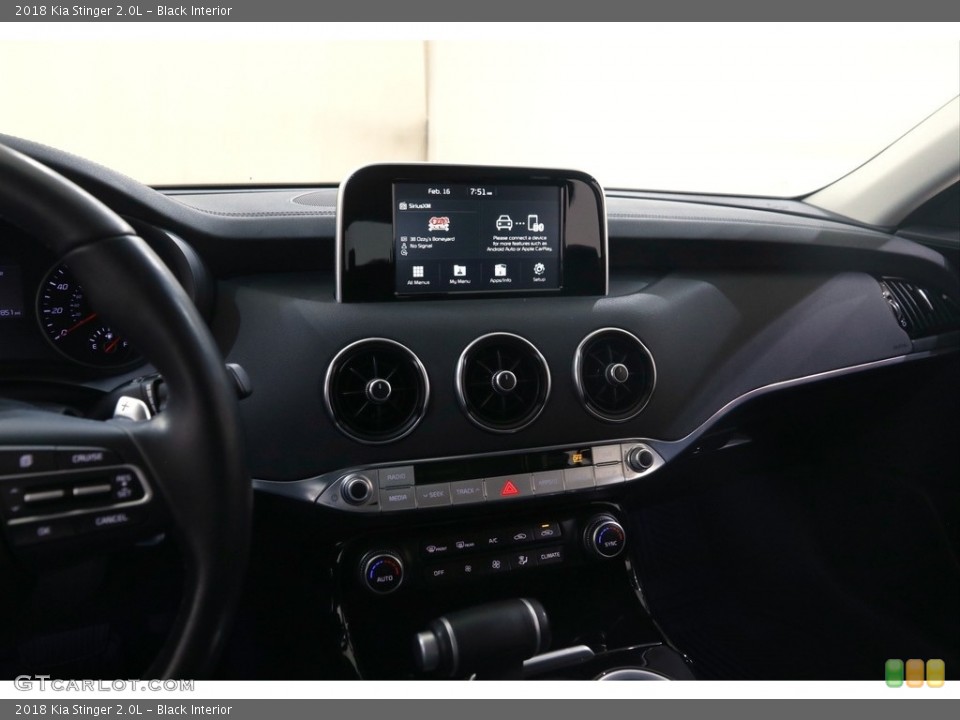 Black Interior Controls for the 2018 Kia Stinger 2.0L #145652461