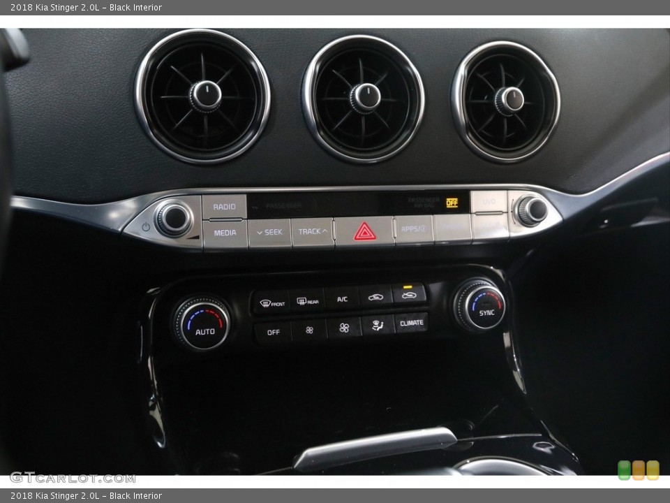 Black Interior Controls for the 2018 Kia Stinger 2.0L #145652470
