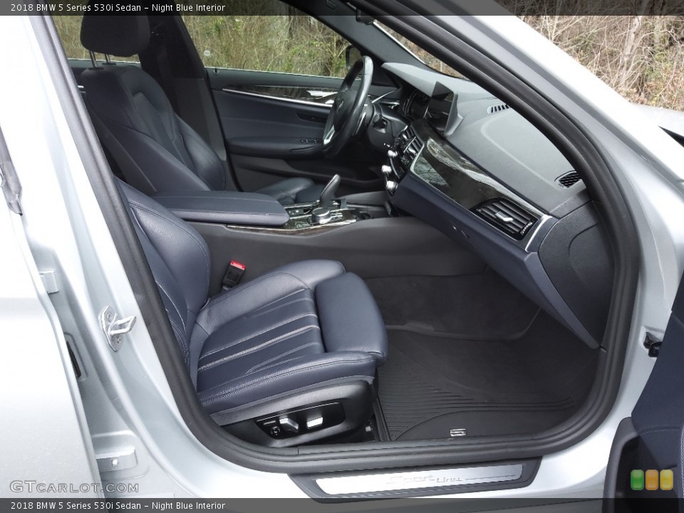 Night Blue Interior Photo for the 2018 BMW 5 Series 530i Sedan #145653178
