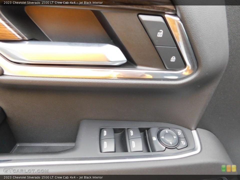 Jet Black Interior Door Panel for the 2023 Chevrolet Silverado 1500 LT Crew Cab 4x4 #145654693