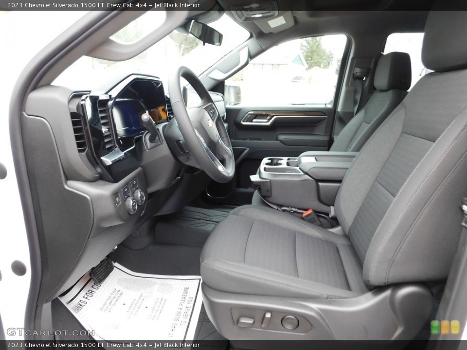 Jet Black Interior Photo for the 2023 Chevrolet Silverado 1500 LT Crew Cab 4x4 #145654717