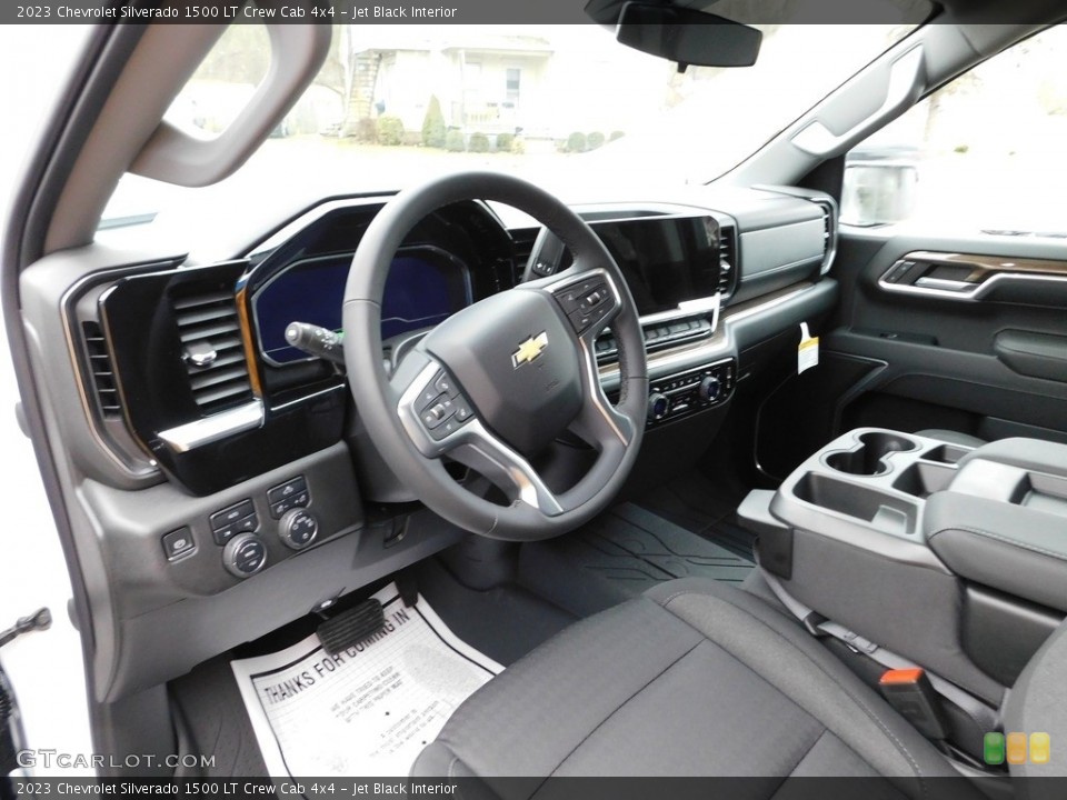 Jet Black Interior Front Seat for the 2023 Chevrolet Silverado 1500 LT Crew Cab 4x4 #145654741