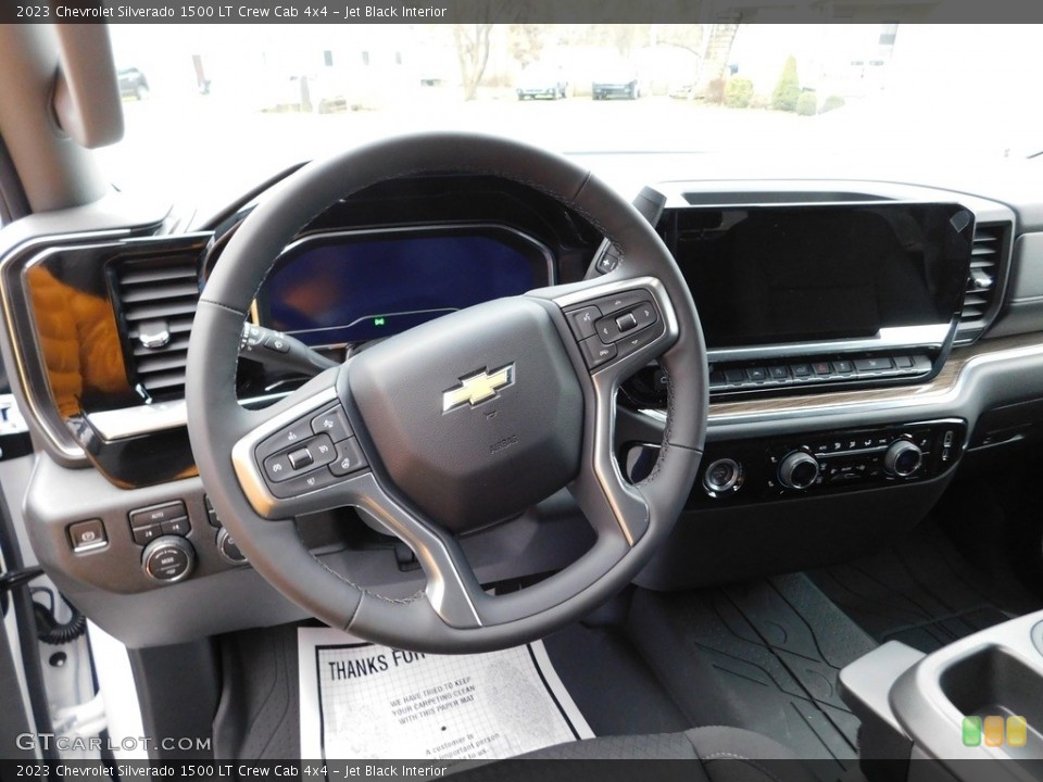 Jet Black Interior Steering Wheel for the 2023 Chevrolet Silverado 1500 LT Crew Cab 4x4 #145654759