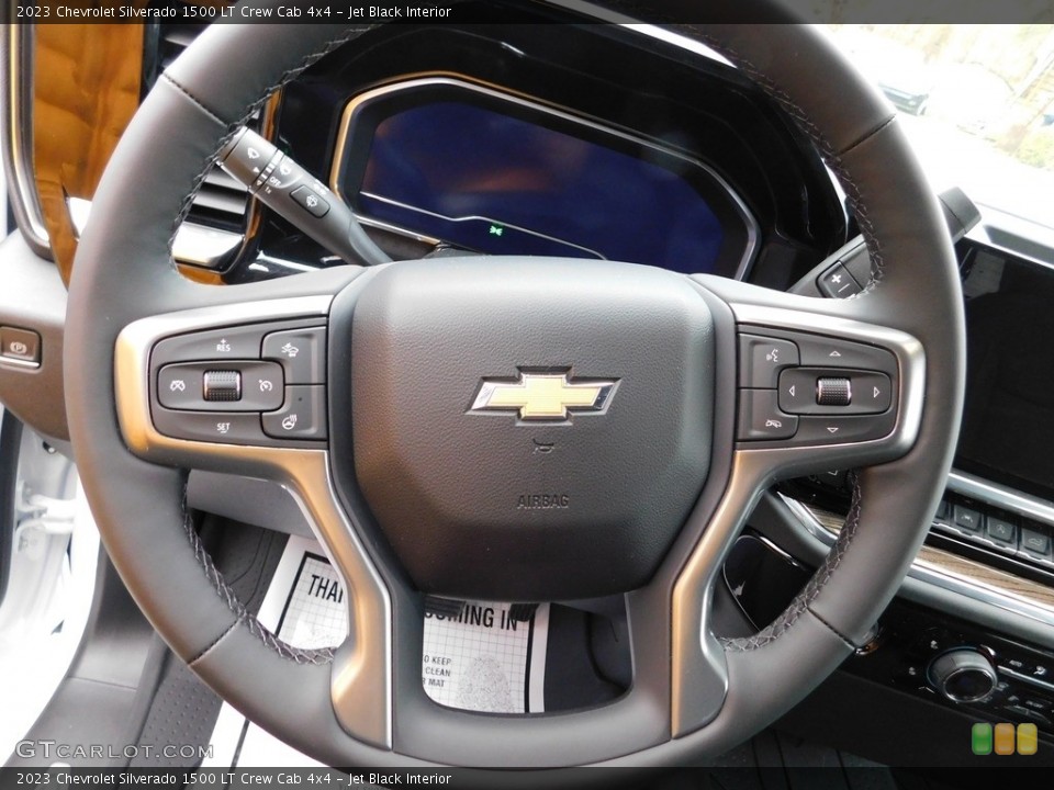 Jet Black Interior Steering Wheel for the 2023 Chevrolet Silverado 1500 LT Crew Cab 4x4 #145654780