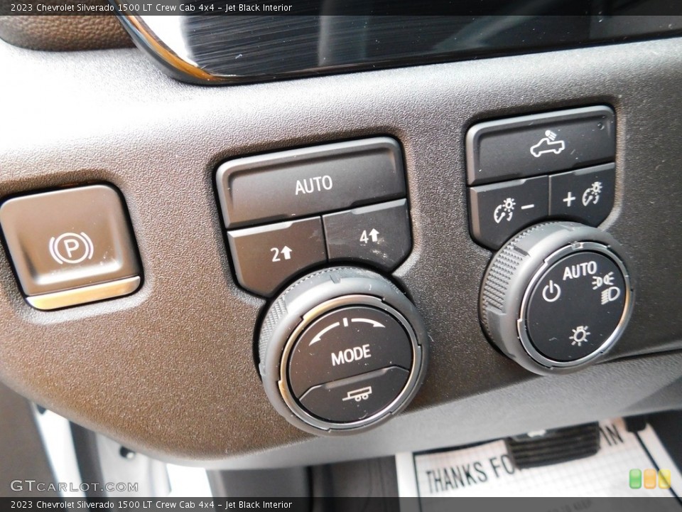 Jet Black Interior Controls for the 2023 Chevrolet Silverado 1500 LT Crew Cab 4x4 #145654852