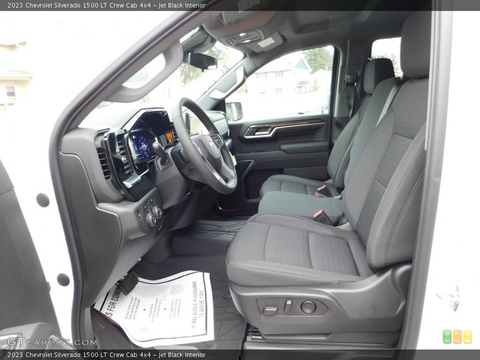 Jet Black Interior Front Seat for the 2023 Chevrolet Silverado 1500 LT Crew Cab 4x4 #145655170