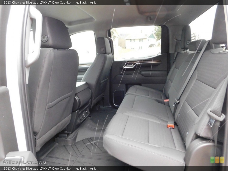 Jet Black Interior Rear Seat for the 2023 Chevrolet Silverado 1500 LT Crew Cab 4x4 #145655236