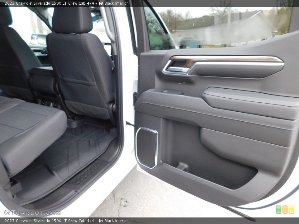Jet Black Interior Door Panel for the 2023 Chevrolet Silverado 1500 LT Crew Cab 4x4 #145655266