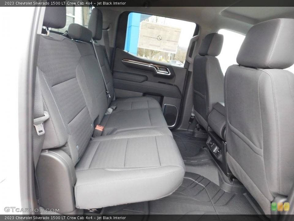 Jet Black Interior Rear Seat for the 2023 Chevrolet Silverado 1500 LT Crew Cab 4x4 #145655290