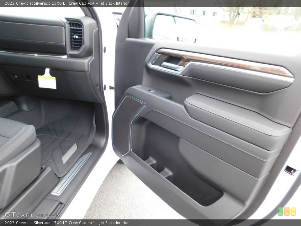 Jet Black Interior Door Panel for the 2023 Chevrolet Silverado 1500 LT Crew Cab 4x4 #145655326