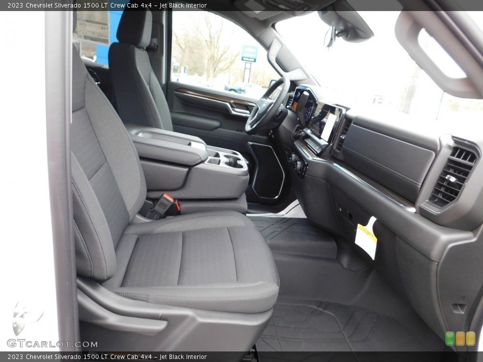 Jet Black Interior Front Seat for the 2023 Chevrolet Silverado 1500 LT Crew Cab 4x4 #145655338
