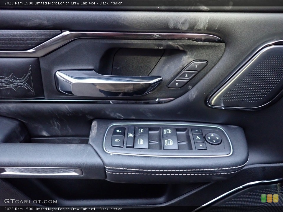 Black Interior Door Panel for the 2023 Ram 1500 Limited Night Edition Crew Cab 4x4 #145655578
