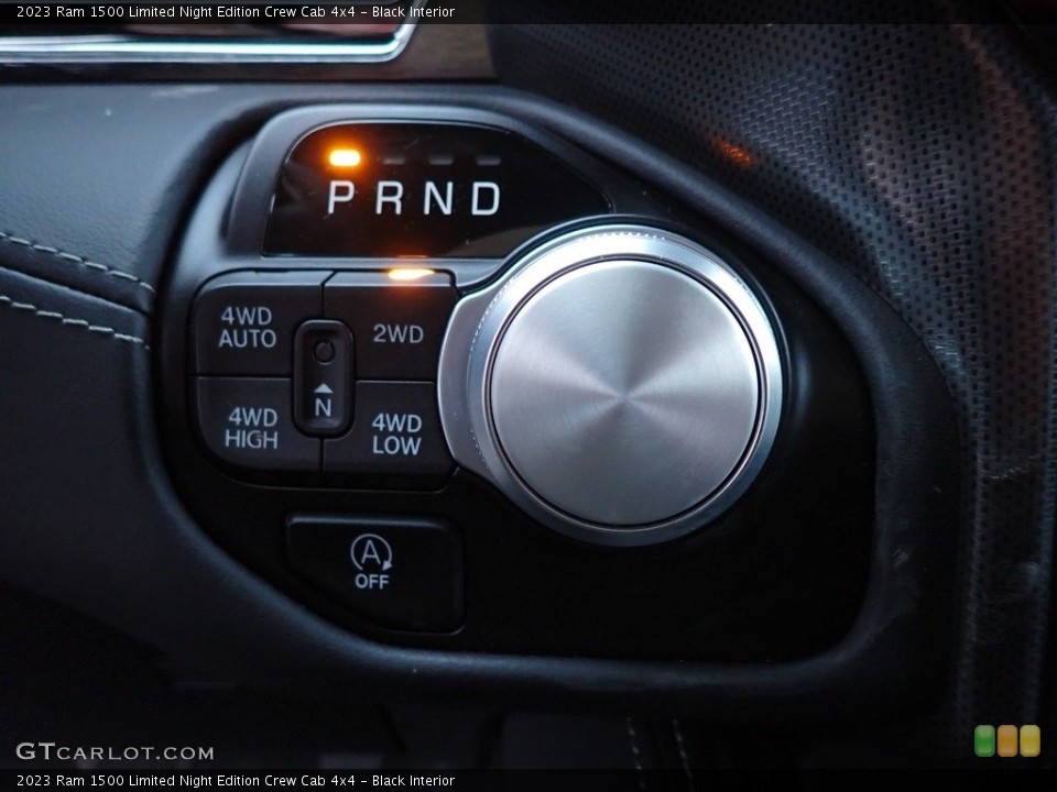 Black Interior Transmission for the 2023 Ram 1500 Limited Night Edition Crew Cab 4x4 #145655671