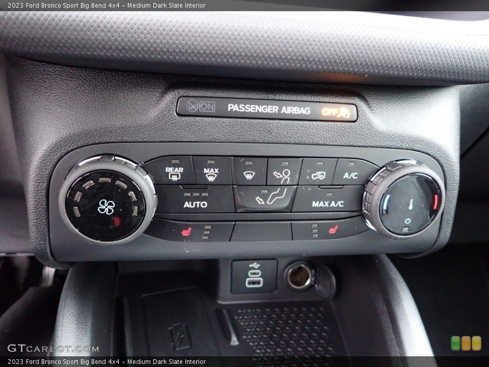 Medium Dark Slate Interior Controls for the 2023 Ford Bronco Sport Big Bend 4x4 #145655692