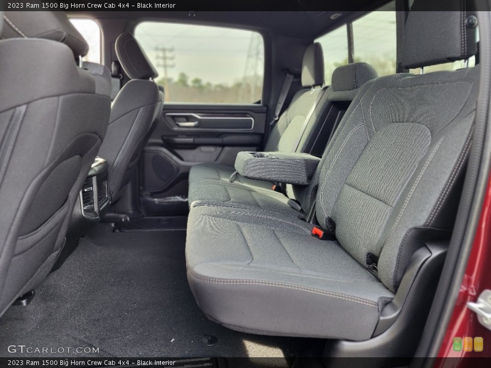 Black Interior Rear Seat for the 2023 Ram 1500 Big Horn Crew Cab 4x4 #145655764