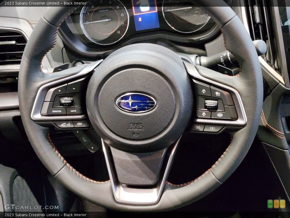Black Interior Steering Wheel for the 2023 Subaru Crosstrek Limited #145655896