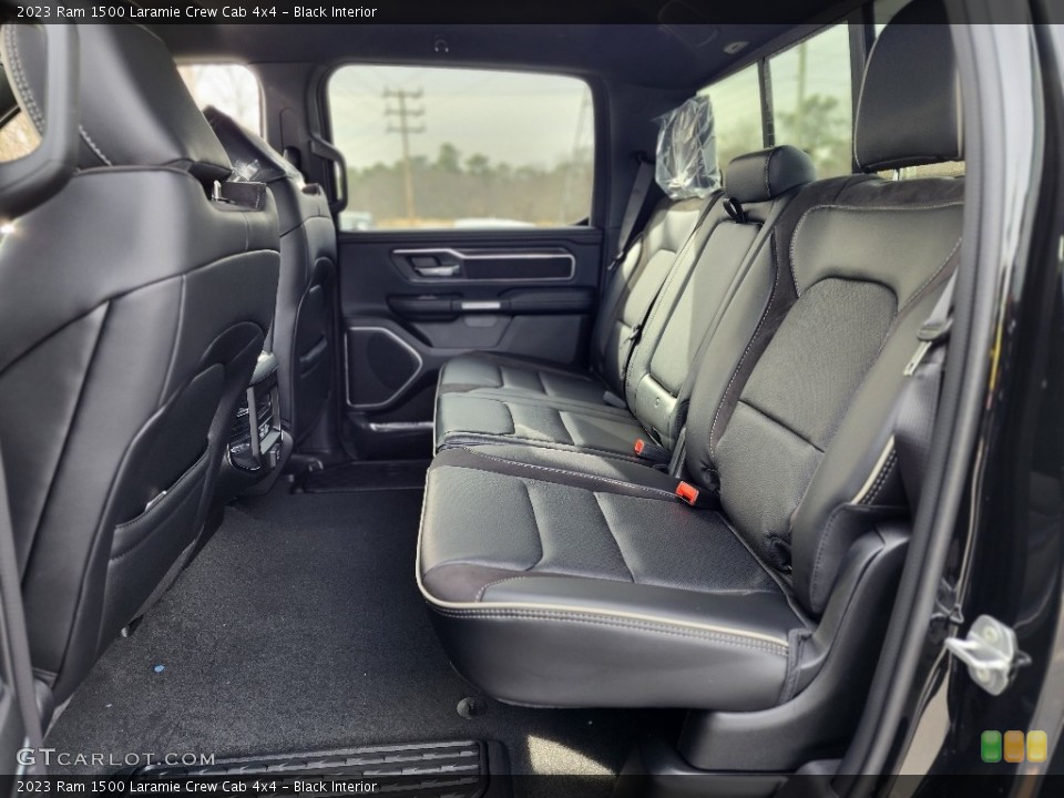 Black Interior Rear Seat for the 2023 Ram 1500 Laramie Crew Cab 4x4 #145656073