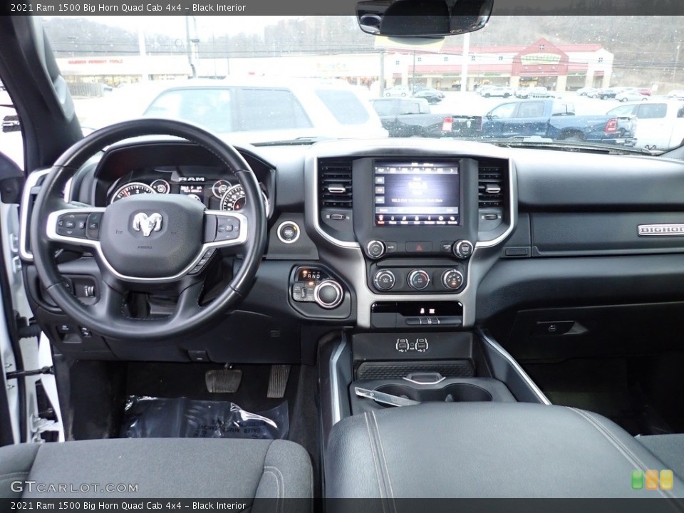 Black Interior Dashboard for the 2021 Ram 1500 Big Horn Quad Cab 4x4 #145657846