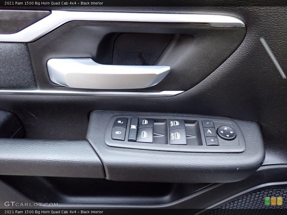 Black Interior Door Panel for the 2021 Ram 1500 Big Horn Quad Cab 4x4 #145657849