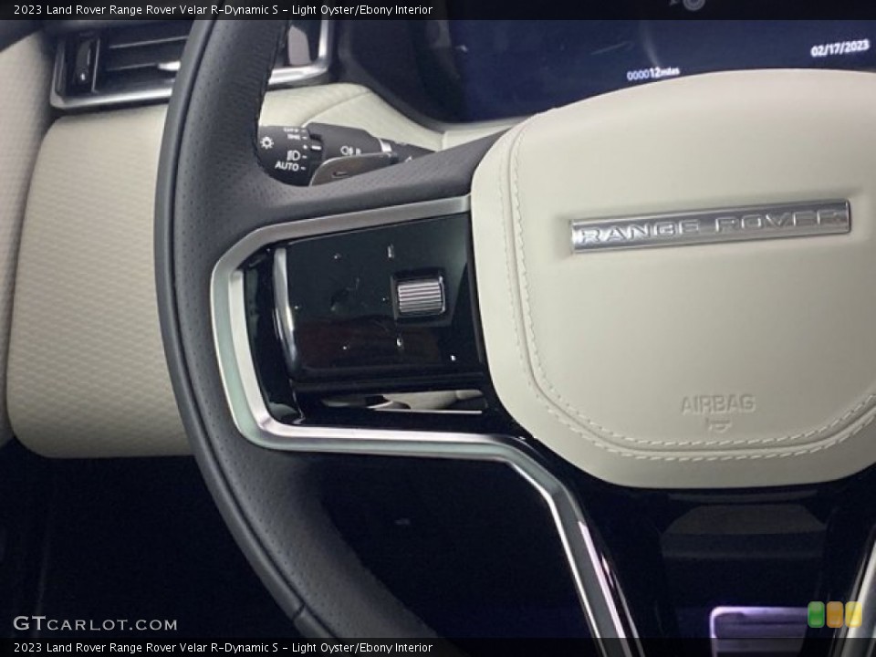 Light Oyster/Ebony Interior Steering Wheel for the 2023 Land Rover Range Rover Velar R-Dynamic S #145658192