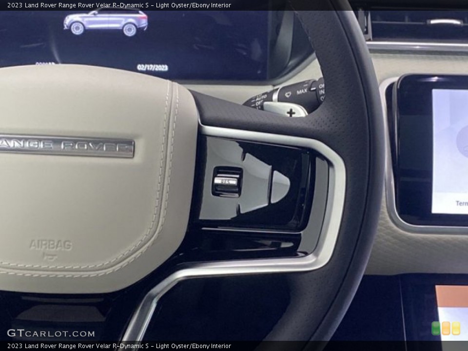 Light Oyster/Ebony Interior Steering Wheel for the 2023 Land Rover Range Rover Velar R-Dynamic S #145658198