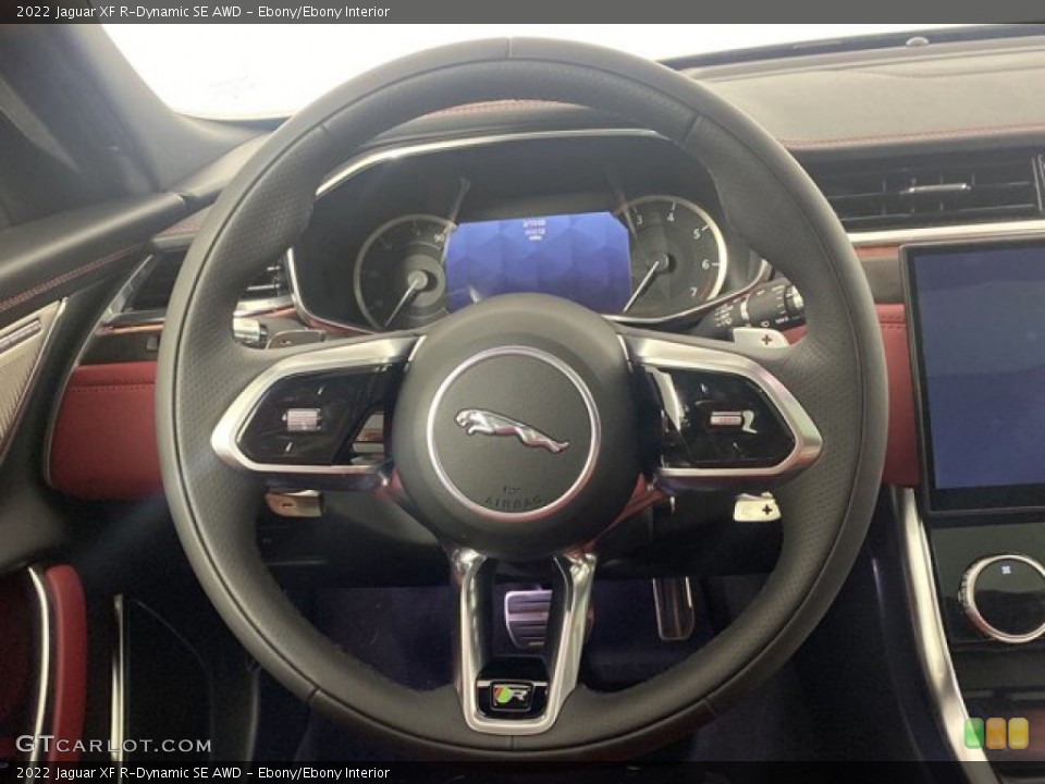 Ebony/Ebony Interior Steering Wheel for the 2022 Jaguar XF R-Dynamic SE AWD #145658846