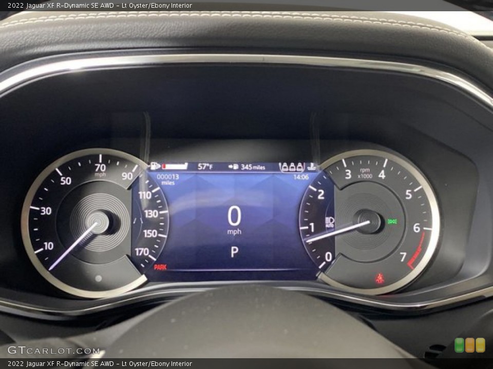 Lt Oyster/Ebony Interior Gauges for the 2022 Jaguar XF R-Dynamic SE AWD #145659110