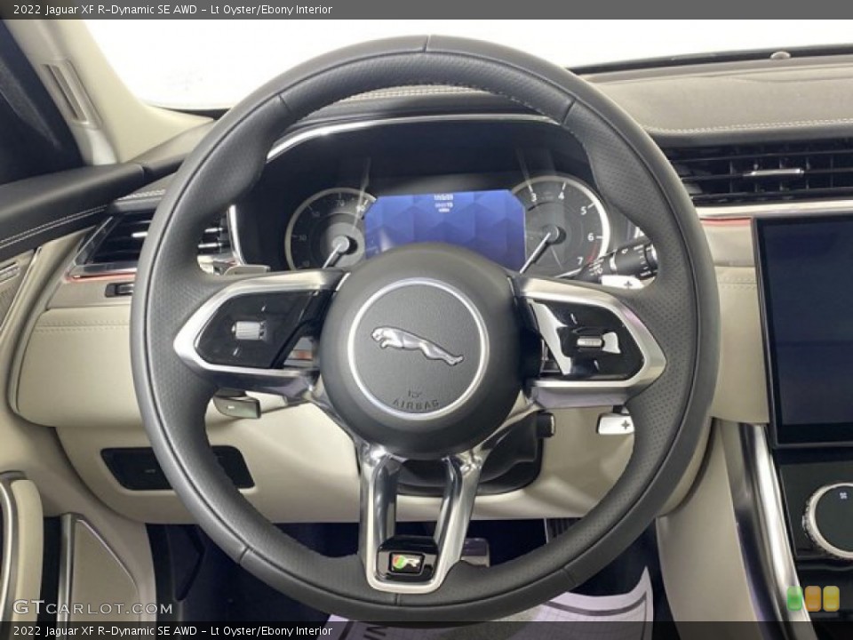 Lt Oyster/Ebony Interior Steering Wheel for the 2022 Jaguar XF R-Dynamic SE AWD #145659125