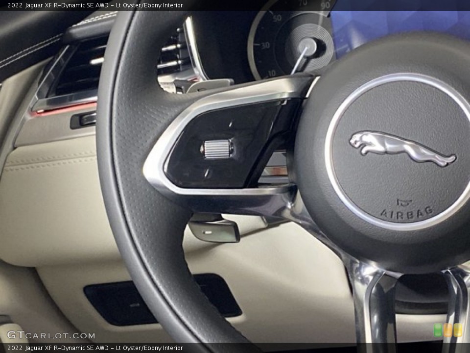 Lt Oyster/Ebony Interior Steering Wheel for the 2022 Jaguar XF R-Dynamic SE AWD #145659143