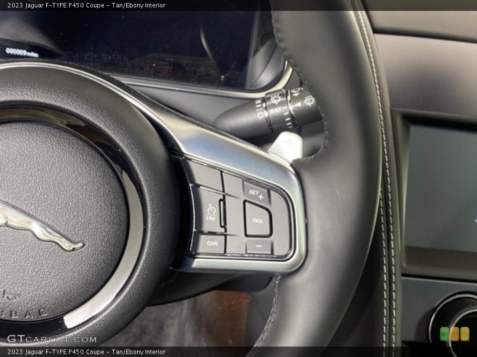 Tan/Ebony Interior Steering Wheel for the 2023 Jaguar F-TYPE P450 Coupe #145659293