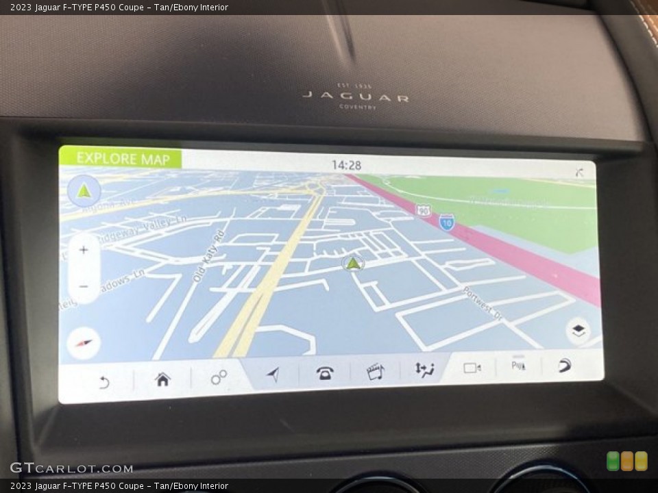 Tan/Ebony Interior Navigation for the 2023 Jaguar F-TYPE P450 Coupe #145659323