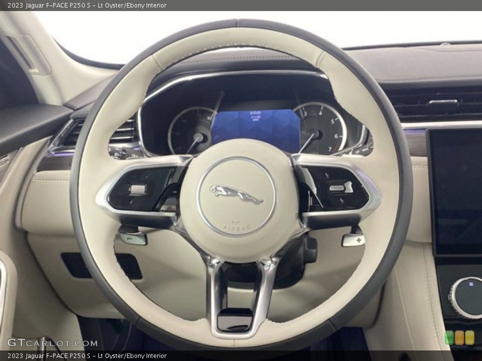 Lt Oyster/Ebony Interior Steering Wheel for the 2023 Jaguar F-PACE P250 S #145659470