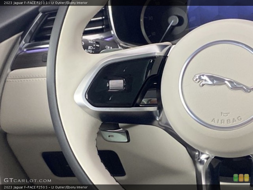 Lt Oyster/Ebony Interior Steering Wheel for the 2023 Jaguar F-PACE P250 S #145659476