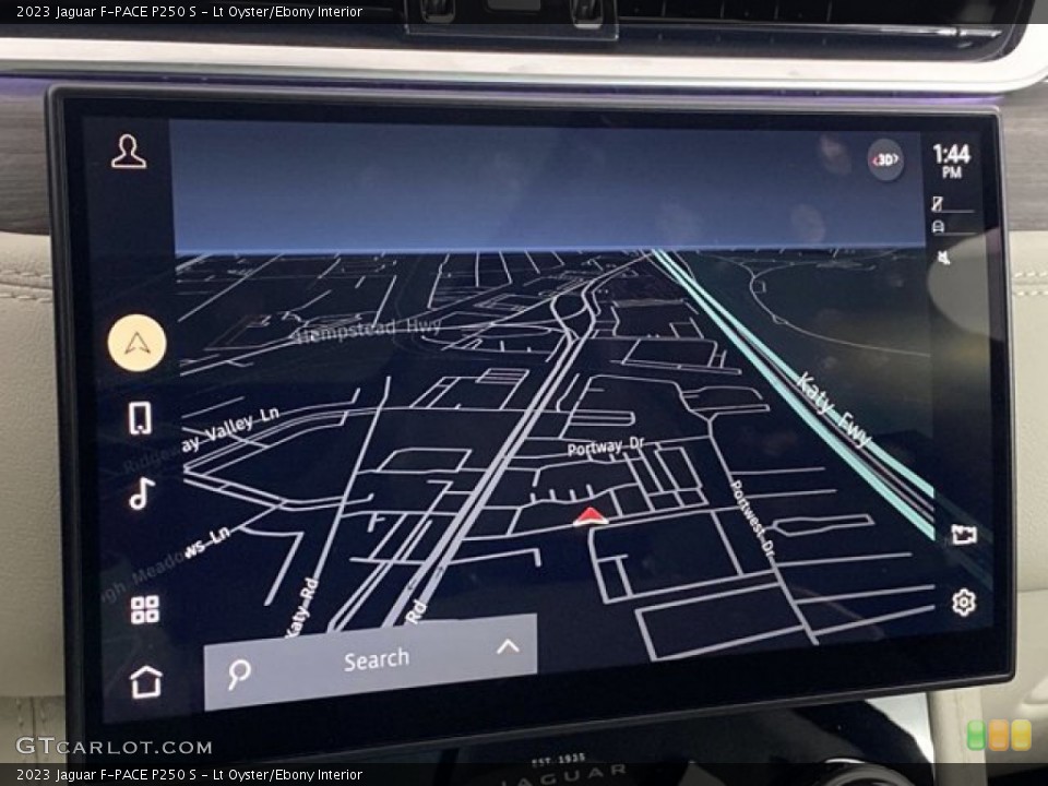 Lt Oyster/Ebony Interior Navigation for the 2023 Jaguar F-PACE P250 S #145659500