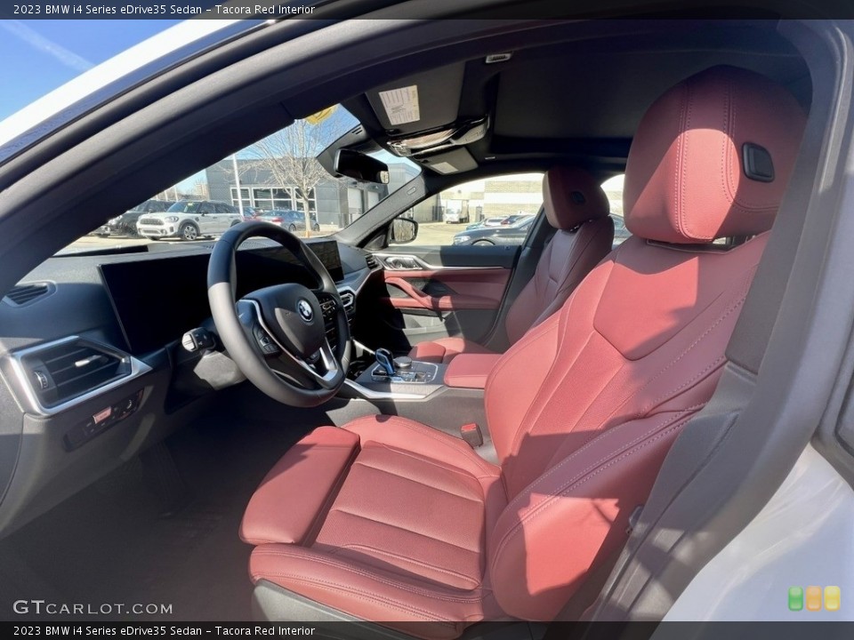 Tacora Red Interior Front Seat for the 2023 BMW i4 Series eDrive35 Sedan #145659617